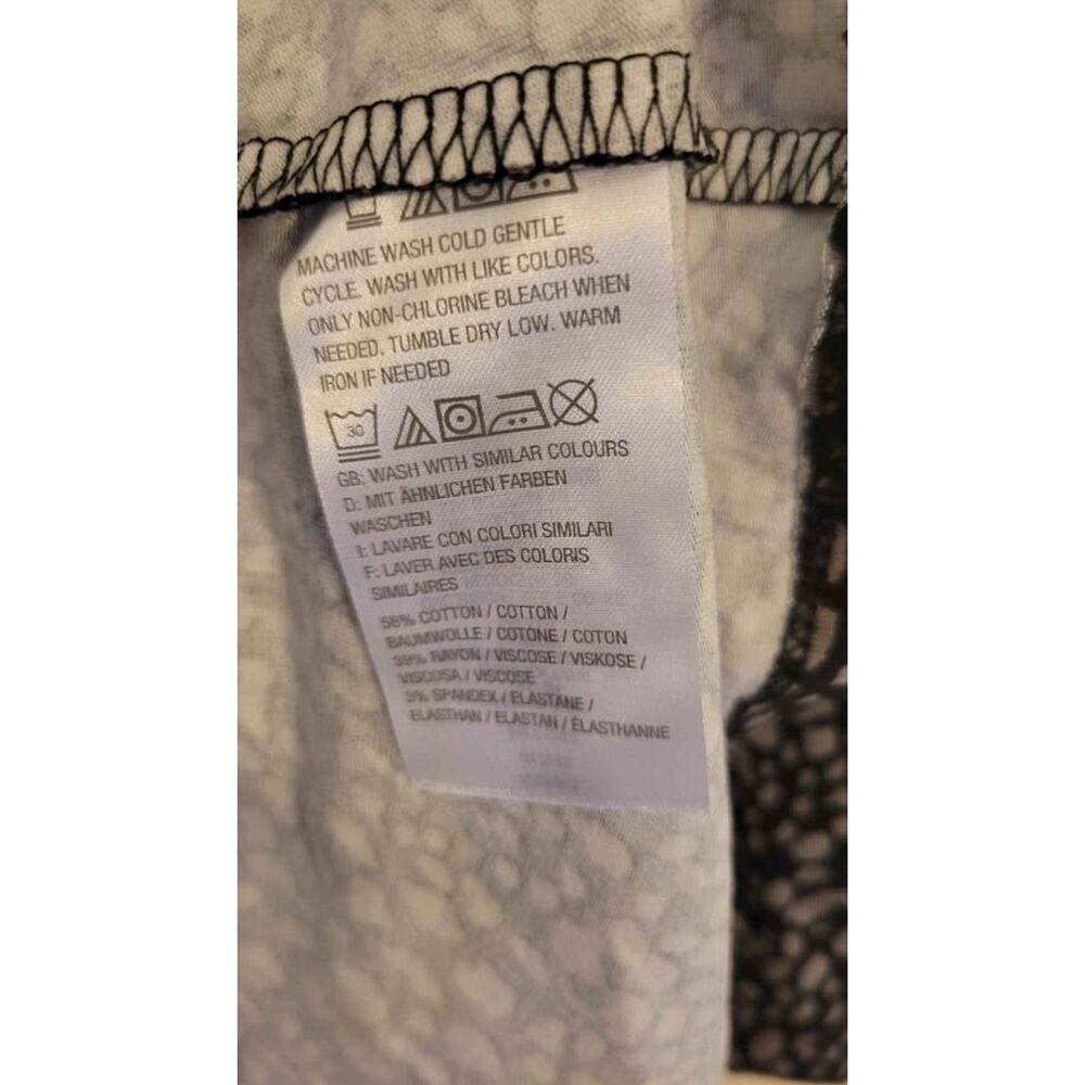 Denim & Company leopard top L - Picture 4 of 5